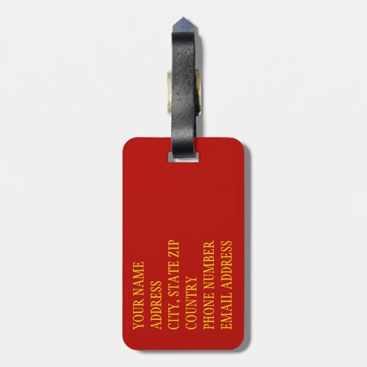 Aspen Leaf Skull 13 Gepäckanhänger (Rückseite vertikal)