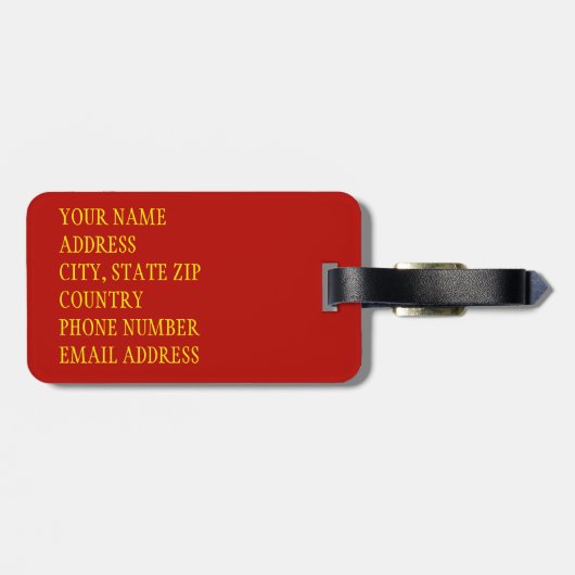 Aspen Leaf Skull 13 Gepäckanhänger (Rückseite horizontal)