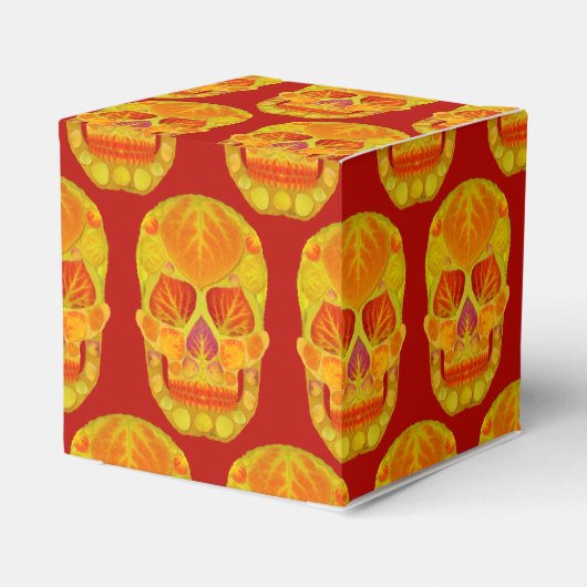 Aspen Leaf Skull 13 Geschenkschachtel (Rückseite)