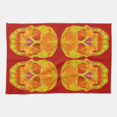 Aspen Leaf Skull 13 Geschirrtuch (Horizontal)