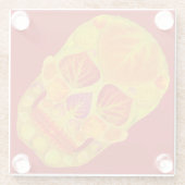 Aspen Leaf Skull 13 Glasuntersetzer (Rückseite)
