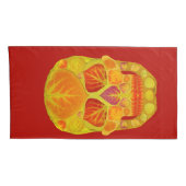 Aspen Leaf Skull 13 Kissenbezug (Rückseite-Rechts)