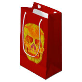 Aspen Leaf Skull 13 Kleine Geschenktüte (Vorderseite Schrägansicht)