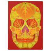 Aspen Leaf Skull 13 Klemmbrett (Rückseite)
