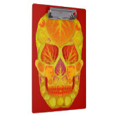 Aspen Leaf Skull 13 Klemmbrett (Rechts)