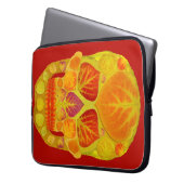 Aspen Leaf Skull 13 Laptopschutzhülle (Vorderseite Links)