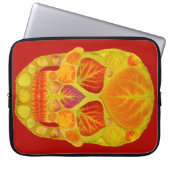Aspen Leaf Skull 13 Laptopschutzhülle (Vorderseite)