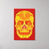 Aspen Leaf Skull 13 Leinwanddruck (Vorderseite)