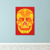 Aspen Leaf Skull 13 Leinwanddruck (Insitu (Holzboden))