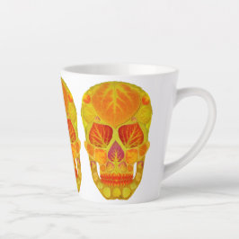 Aspen Leaf Skull 13 Milchtasse
