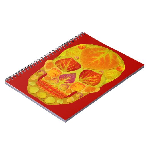 Aspen Leaf Skull 13 Notizblock (Linke Seite)