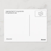 Aspen Leaf Skull 13 Postkarte (Rückseite)