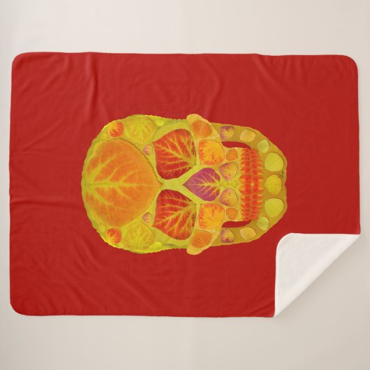 Aspen Leaf Skull 13 Sherpadecke (Vorderseite (Horizontal))