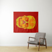 Aspen Leaf Skull 13 Wandteppich (Beispiel (Horizontal))