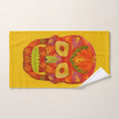 Aspen Leaf Skull 16 Badhandtuch Set (Handtuch)