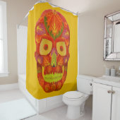 Aspen Leaf Skull 16 Duschvorhang (Beispiel)