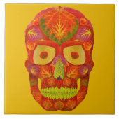 Aspen Leaf Skull 16 Fliese (Vorderseite)