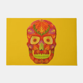 Aspen Leaf Skull 16 Fußmatte