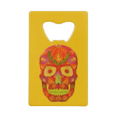 Aspen Leaf Skull 16 Geldbeutel Flaschenöffner (Vorderseite)