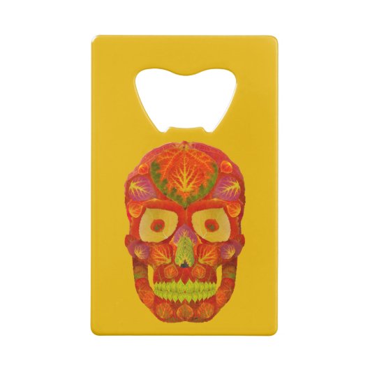 Aspen Leaf Skull 16 Geldbeutel Flaschenöffner (Rückseite)