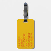 Aspen Leaf Skull 16 Gepäckanhänger (Rückseite vertikal)