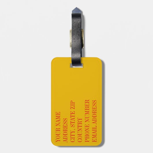 Aspen Leaf Skull 16 Gepäckanhänger (Rückseite vertikal)