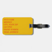 Aspen Leaf Skull 16 Gepäckanhänger (Rückseite horizontal)