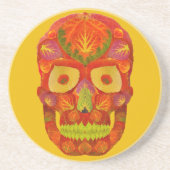 Aspen Leaf Skull 16 Getränkeuntersetzer (Vorne)
