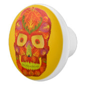 Aspen Leaf Skull 16 Keramikknauf (Rechts)