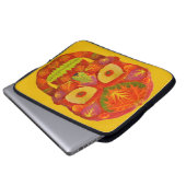 Aspen Leaf Skull 16 Laptopschutzhülle (Vorne Knopf)