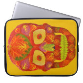 Aspen Leaf Skull 16 Laptopschutzhülle (Vorderseite)