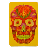 Aspen Leaf Skull 16 Magnet (Vertikal)