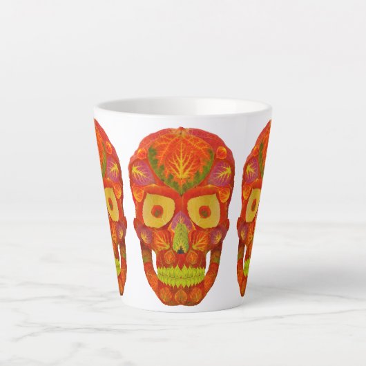 Aspen Leaf Skull 16 Milchtasse (Vorderseite)