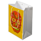 Aspen Leaf Skull 16 Mittlere Geschenktüte (Vorderseite Schrägansicht)