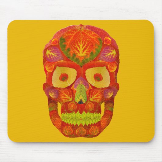 Aspen Leaf Skull 16 Mousepad (Vorne)