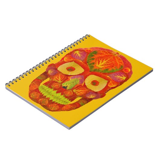 Aspen Leaf Skull 16 Notizblock (Linke Seite)