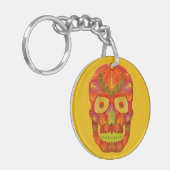 Aspen Leaf Skull 16 Schlüsselanhänger (Vorderseite links)