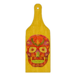 Aspen Leaf Skull 16 Schneidebrett