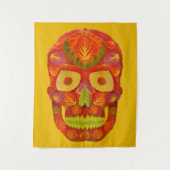 Aspen Leaf Skull 16 Wandteppich (Vorderseite)