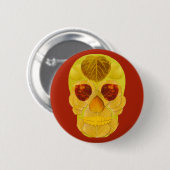 Aspen Leaf Skull 1 Button (Vorne & Hinten)