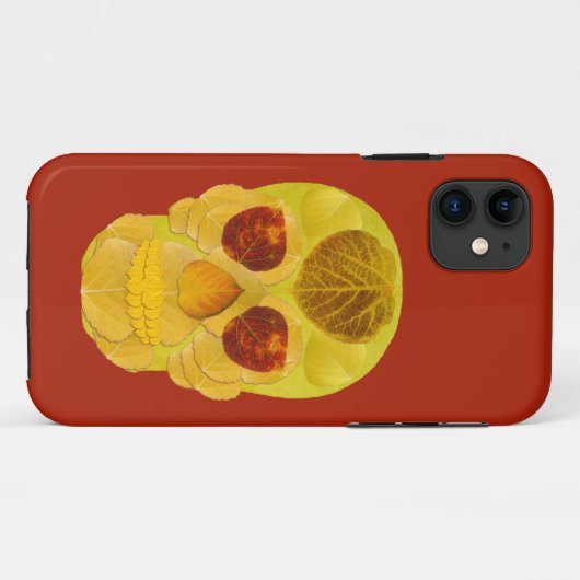 Aspen Leaf Skull 1 Case-Mate iPhone Hülle (Rückseite (Horizontal))