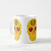 Aspen Leaf Skull 1 Kaffeetasse (Vorderseite Links)