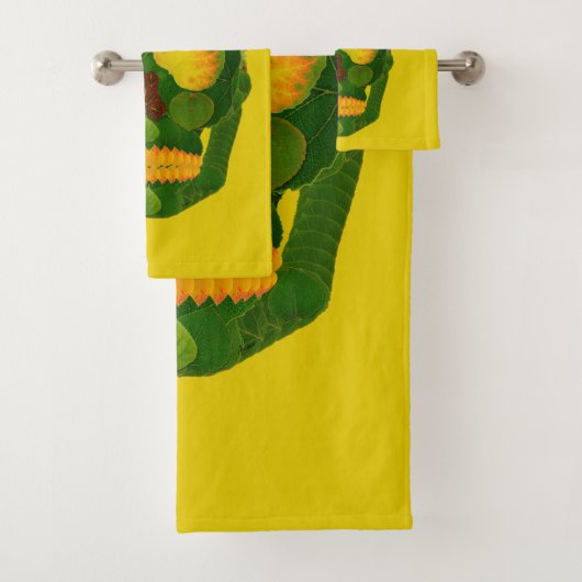 Aspen Leaf Skull 9 Badhandtuch Set (Insitu)