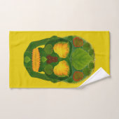 Aspen Leaf Skull 9 Badhandtuch Set (Handtuch)