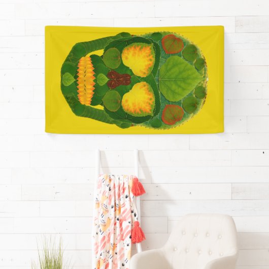 Aspen Leaf Skull 9 Banner (Insitu)