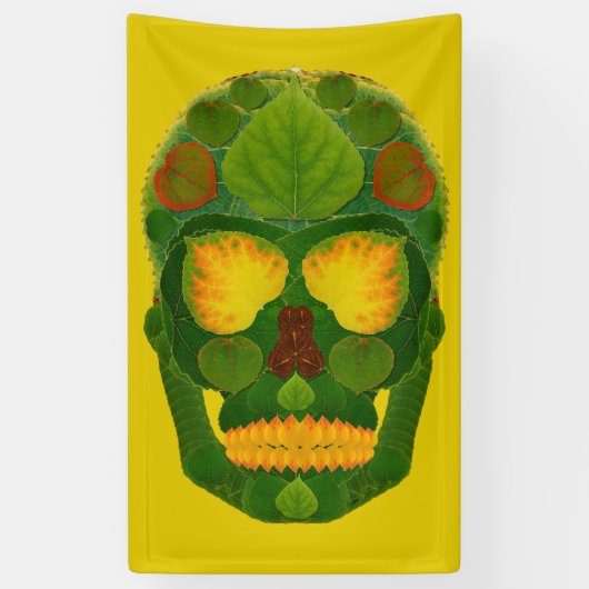 Aspen Leaf Skull 9 Banner (Vertikal)