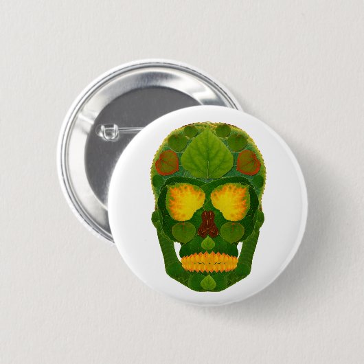 Aspen Leaf Skull 9 Button (Vorne & Hinten)