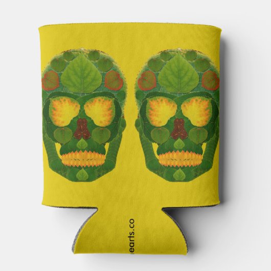 Aspen Leaf Skull 9 Dosenkühler (Rückseite)