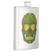 Aspen Leaf Skull 9 Flachmann (Rechts)