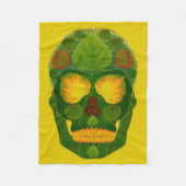 Aspen Leaf Skull 9 Fleecedecke (Vorderseite)